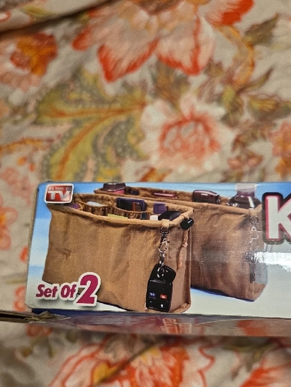 Tan Bag Organizer Insert - Set of 2